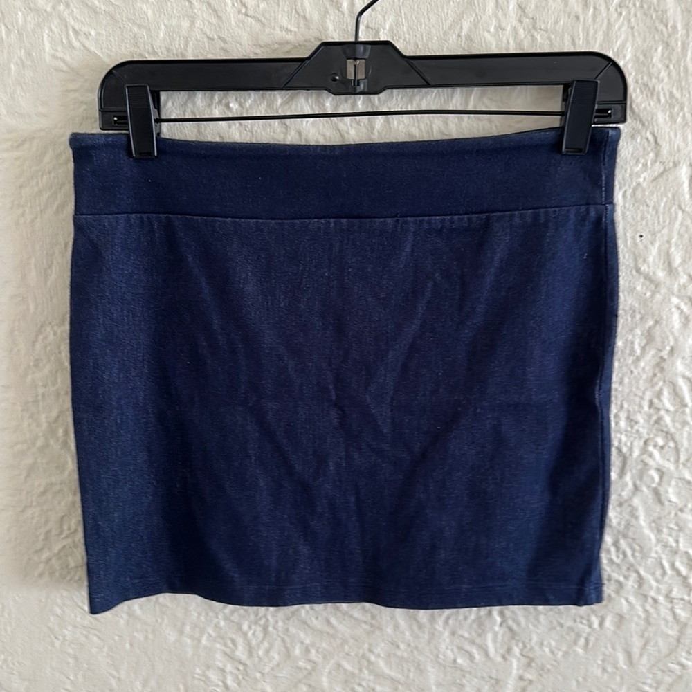 One Clothing Indigo Dark Blue Mini Body Con Skirt Medium